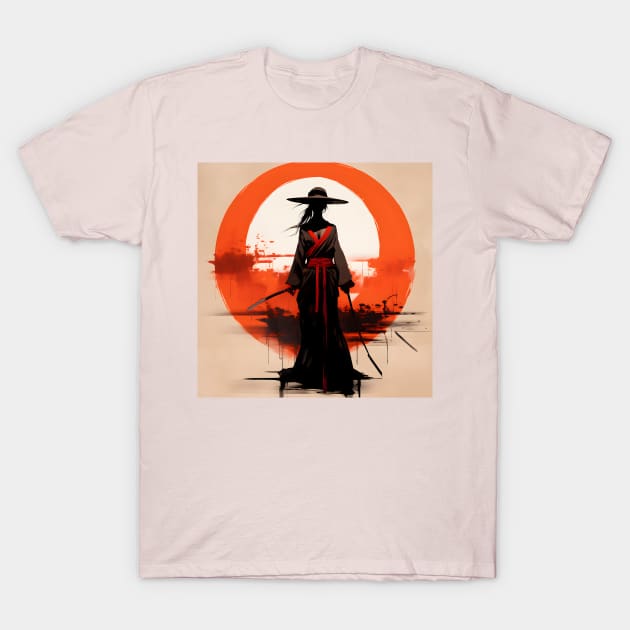 Artsy Female Samurai T-Shirt by UKnowWhoSaid